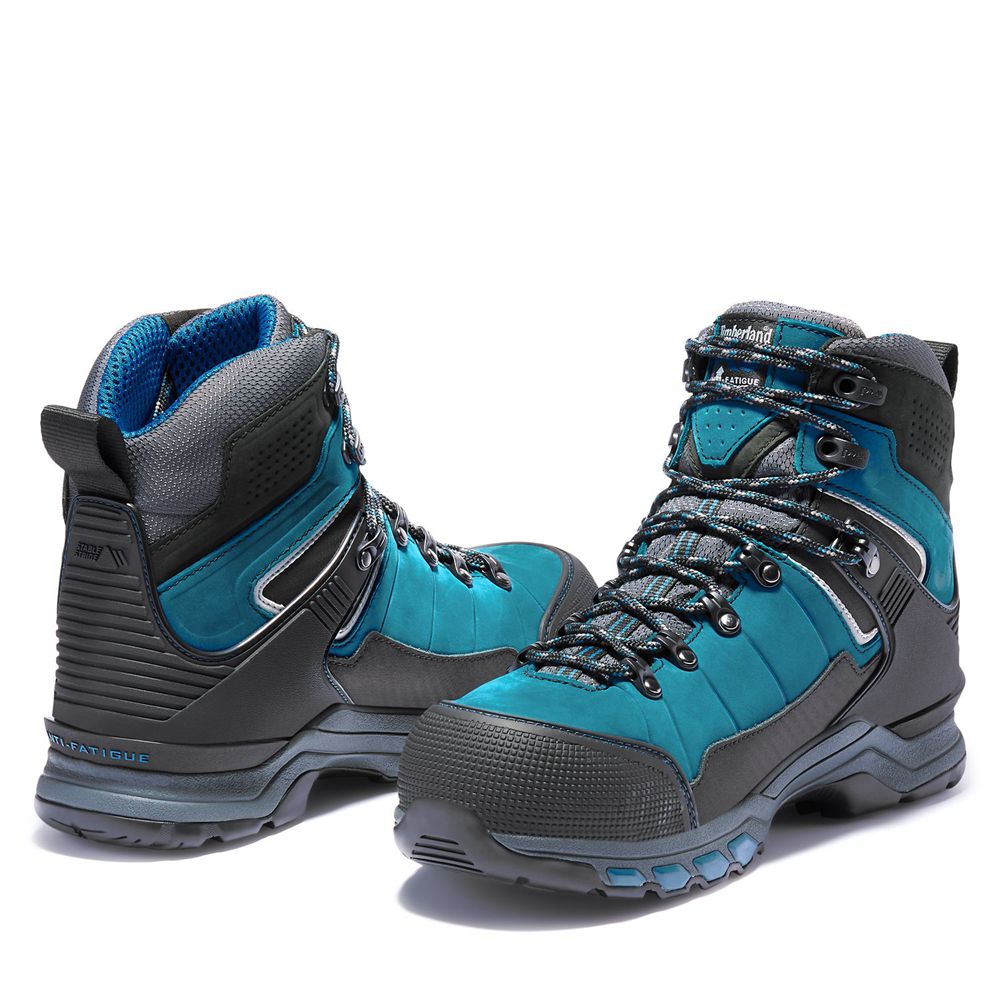 Timberland Mens Work Boots PRO® Hypercharge TRD Waterproof Composite-Toe - Blue/Black - India NO0547